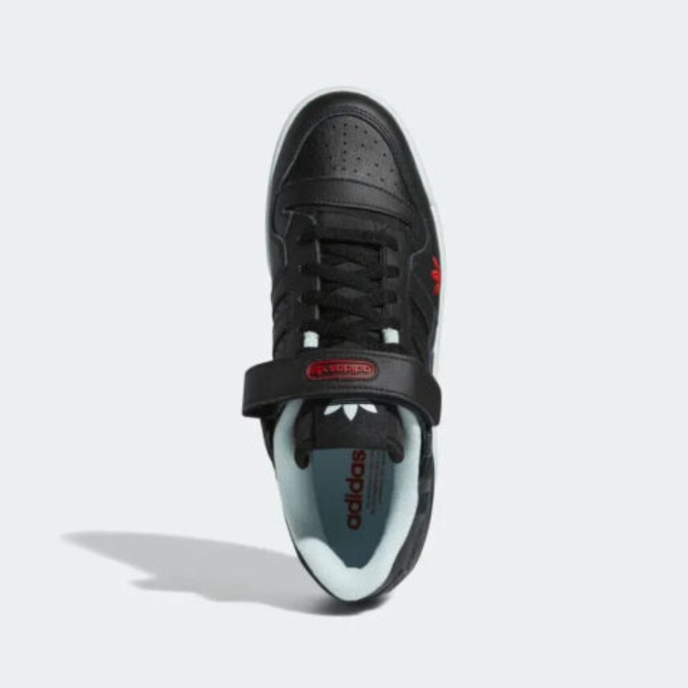Adidas Forum Low Mens Casual Sneaker Shoes Black White HQ4536 NEW Multi Sz - Picture 3 of 8